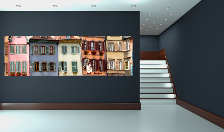 Farbige Hausfronten - dieses Motiv eignet sich fr kleinere Ausschnitte - (Bild-Nr. 0200325; Kategorie 1)

