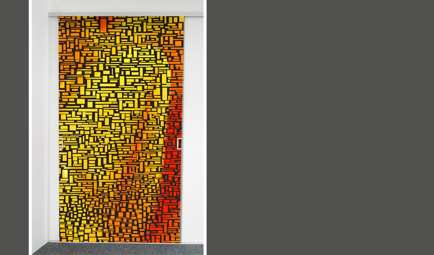 Mosaik in rot-gelb Tnen (Bild-Nr. 0200540; Kategorie 1)

